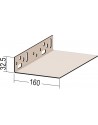 Soklový L profil z PVC č. 37518 - 160 mm
