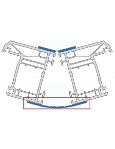 Univerzálna flexibilná lišta 20 x 10 x 10 x 10 x 10 x 20 (80 mm), 2 mm