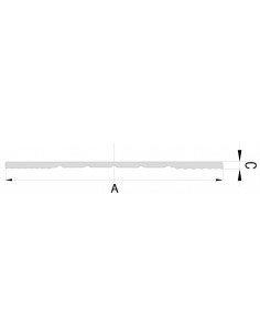 Univerzálna flexibilná lišta 20 x 10 x 10 x 10 x 10 x 20 (80 mm), 2 mm 2