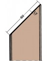 PVC páska č. 3333 s drenážnymi drážkami, šírka 60 mm