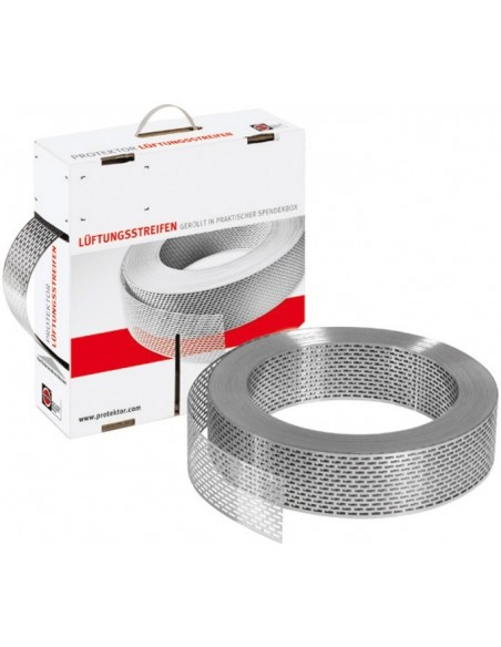 Vetracia mriežka, hliníková, v rolke - hranaté dierovanie