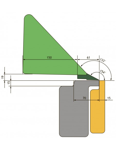 Stavebná ohýbačka JOUANEL PCX3080A vymeniteľná lišta