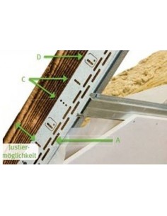 L profil na zateplenie podkrovia 70 x 30 mm, 2,6m 2