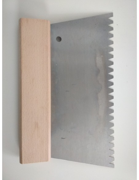Špachtľa so zúbkami, veľká, 250 mm