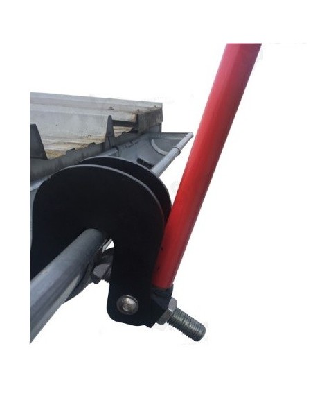 Gutter bracket lifter  reinforced for work from above