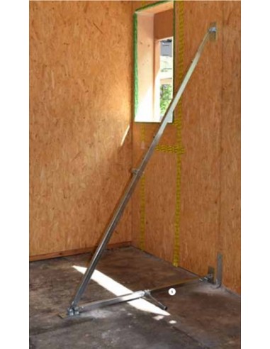 Stabilák pre montáž stien montovaných domov
