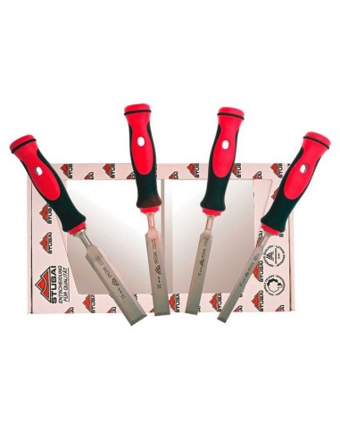 Professional chisel sets STUBAI, 4-piece, 12,16,20,24 mm