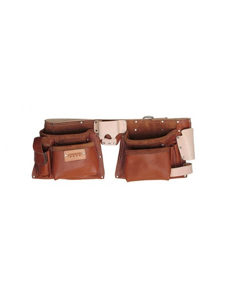 Leather work belt with pockets JOUANEL