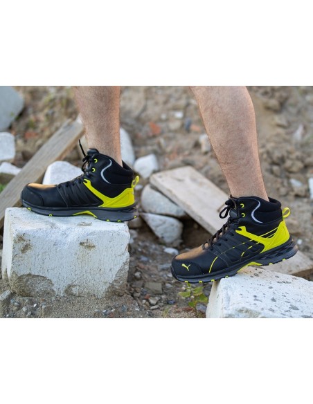 PUMA Velocity Yellow 2.0, šnurovacia pracovná obuv S3 ESD