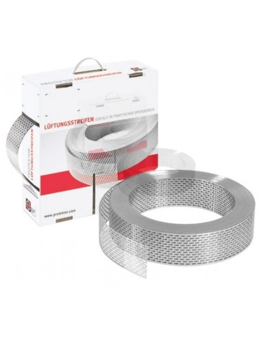Vetracia mriežka 100 mm NATUR prírodný hliník v rolke