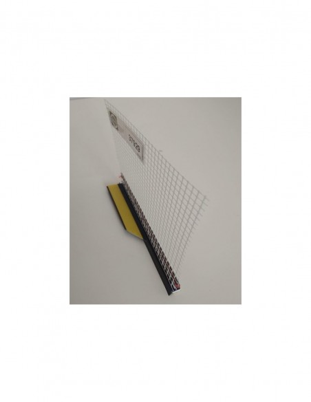 APU lišta s manžetou a mriežkou č. 37909 - hnedá, 3,00 m