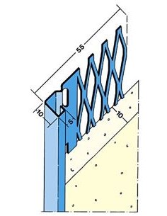 Ukončovací omietací profil č.1231 - 3,00 m 2