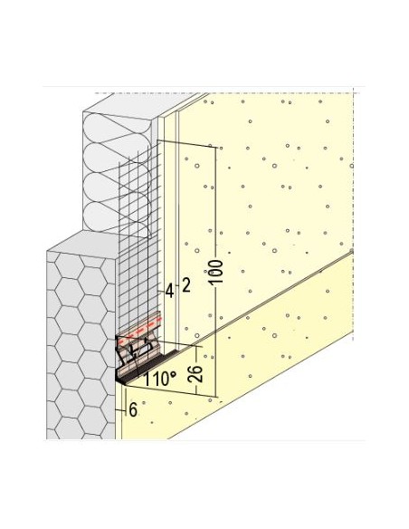 Base profile for insulation XPS styrodur - 2.50 m PROTEKTOR 4009230076096