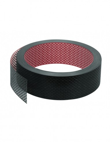 Kratka wentylacyjna aluminiowa w rolce 60 m, czarno-czerwona, 100 mm