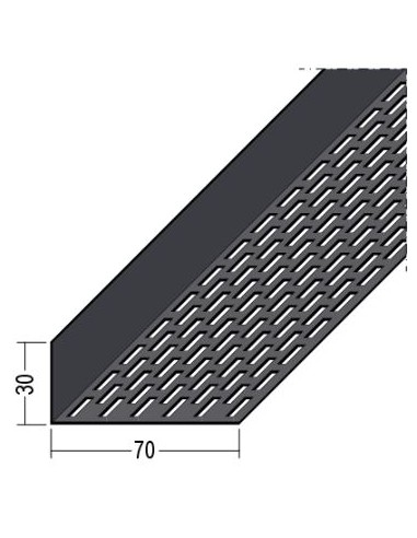 Grilă de ventilație L 30 x 70 mm, aluminiu negru