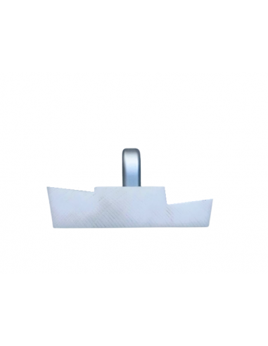 Plastic flounder with longitudinal milling