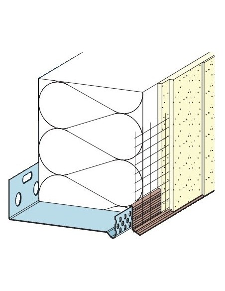 Clip-on profile for thermal insulation no. 37400 - 2.50 m | 4009230070674