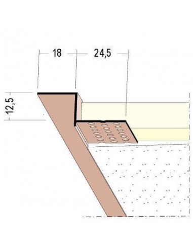 Tieňová špára PVC profil č. 37834 - 3,05
