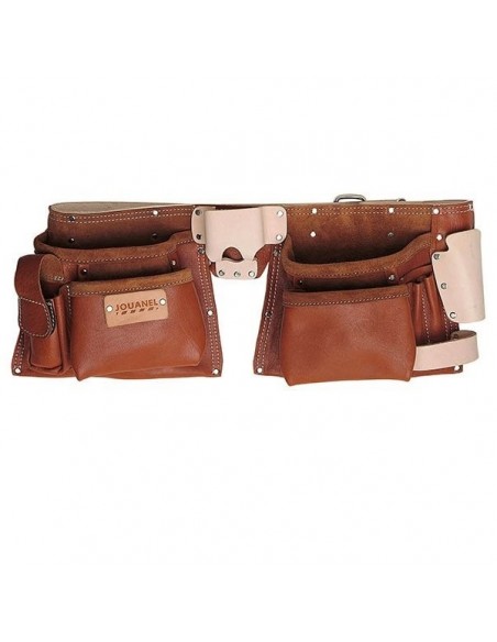 Leather work belt with pockets JOUANEL