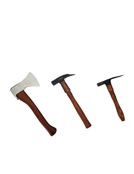 A set of traditional carpentry tools - the Murara Hammer and the Carpenter Axe
