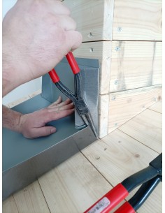 Guľaté kliešte so zúbkami 60 mm, dlžka 260 mm