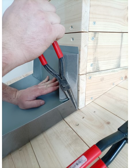 Guľaté kliešte so zúbkami 60 mm, dlžka 260 mm