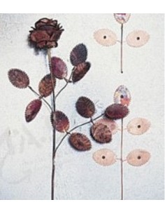 Šablóny na vytepanie ruže z medeného plechu