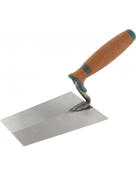 Spoon, stainless steel, with a cork handle.