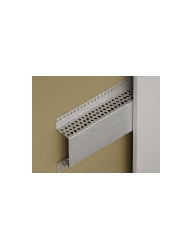 Perforovaný fasádny omega profil z hliníka - 3,00 m