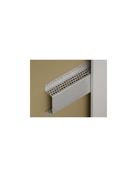 Perforovaný fasádny omega profil z hliníka - 3,00 m