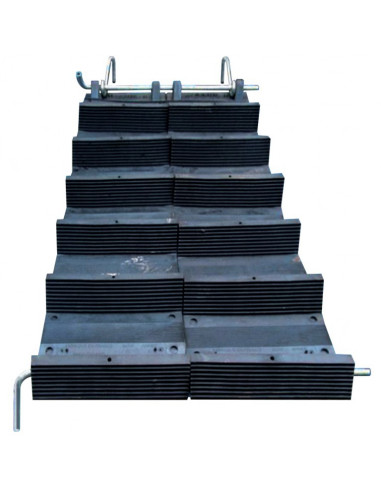 Flexible ladder - rolled-up rubber steps | 3375553205019
