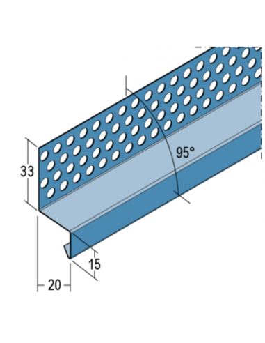 Connecting profile for plaster and ceramic 20 mm | 4009230072913