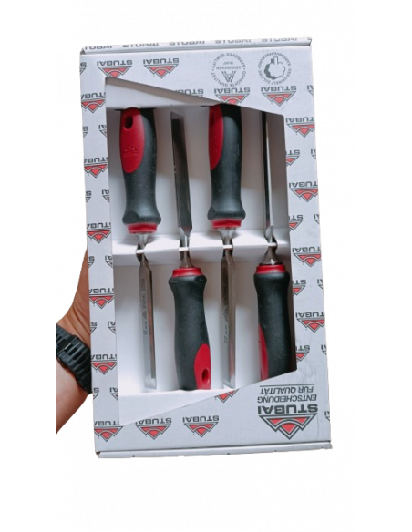 Professional chisel sets STUBAI, 4-piece, 12,16,20,24 mm STUBAI 9002793853116