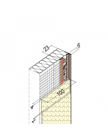 Base profile for insulation XPS styrodur - 2.50 m | 4009230076096