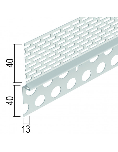 Stop profile for thermal insulation for roof ventilation