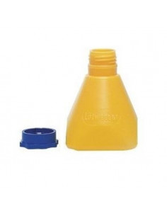 Plastová nádobka na kyselinu so štetcom - žltá